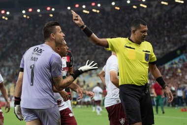 Rio de Janeiro (RJ), 16.03.2024 - FLAMENGO x FLUMINENSE - Maracan 'da Flamengo x Fluminense ile maç, Campeonato Carioca yarı finalinin ikinci maçı.                     