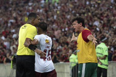 Rio de Janeiro (RJ), 16.03.2024 - FLAMENGO x FLUMINENSE - Maracan 'da Flamengo x Fluminense ile maç, Campeonato Carioca yarı finalinin ikinci maçı.                     