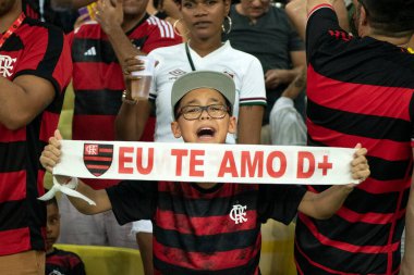 Rio de Janeiro (RJ), 16.03.2024 - FLAMENGO x FLUMINENSE - Maracan 'da Flamengo x Fluminense ile maç, Campeonato Carioca yarı finalinin ikinci maçı.                     