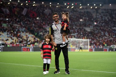 Rio de Janeiro (RJ), 16.03.2024 - FLAMENGO x FLUMINENSE - Maracan 'da Flamengo x Fluminense ile maç, Campeonato Carioca yarı finalinin ikinci maçı.                     