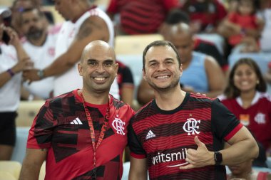 Rio de Janeiro (RJ), 16.03.2024 - FLAMENGO x FLUMINENSE - Maracan 'da Flamengo x Fluminense ile maç, Campeonato Carioca yarı finalinin ikinci maçı.                     