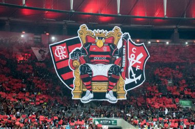 Rio de Janeiro (RJ), 16.03.2024 - FLAMENGO x FLUMINENSE - Maracan 'da Flamengo x Fluminense ile maç, Campeonato Carioca yarı finalinin ikinci maçı.                     