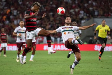 Rio de Janeiro (RJ), 16.03.2024 - FLAMENGO x FLUMINENSE - Maracan 'da Flamengo x Fluminense ile maç, Campeonato Carioca yarı finalinin ikinci maçı.                     