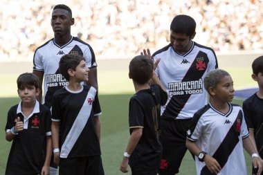Rio de Janeiro, Rio de Janeiro, Brezilya - 17 Mart 2024. Nova Iguacu x Vasco, Maracana Stadyumu 'nda. Yarı final Campeonato Carioca.                    