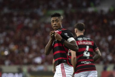 Rio de Janeiro, Rio de Janeiro, Brezilya - 7 Nisan 2024. Flamengo x Nova Iguau Maracan Stadyumu 'nda. Carioca Şampiyonası Finali.                    
