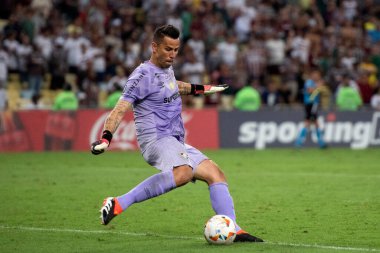 Rio de Janeiro (RJ), 09.04.2024 - FLUMINENSE X COLO-COLO (CHI) - Fluminense x Colo-Colo (CHI), Maracan 'daki Conmebol Libertadores grubunun ikinci turu.                                            