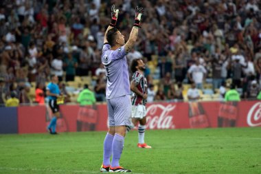 Rio de Janeiro (RJ), 09.04.2024 - FLUMINENSE X COLO-COLO (CHI) - Fluminense x Colo-Colo (CHI), Maracan 'daki Conmebol Libertadores grubunun ikinci turu.                                            