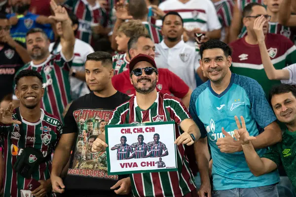 Rio de Janeiro (RJ), 09.04.2024 - FLUMINENSE X COLO-COLO (CHI) - Fluminense x Colo-Colo (CHI), Maracan 'daki Conmebol Libertadores grubunun ikinci turu.                                            