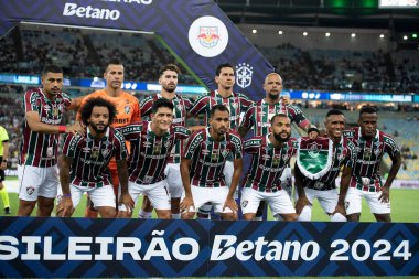 Rio de Janeiro, Rio de Janeiro, Brezilya - 13 Nisan 2024. Fluminense x Red Bull Bragantino - Campeonato Brasileiro.           