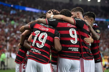 Rio de Janeiro, Rio de Janeiro, Brezilya - 10 Nisan 2024. Flamengo x Filistin (CHI) - Conmebol Libertadores.                    