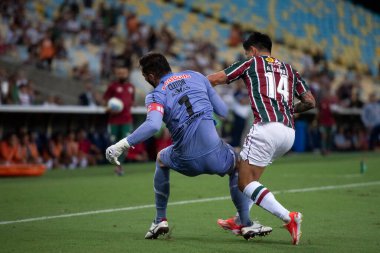 Rio de Janeiro, Rio de Janeiro, Brezilya - 13 Nisan 2024. Fluminense x Red Bull Bragantino - Campeonato Brasileiro.           