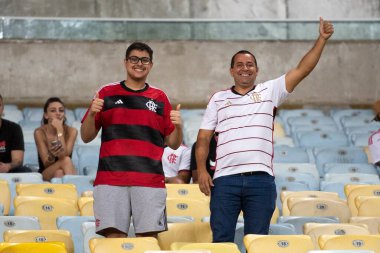 Rio de Janeiro, Rio de Janeiro, Brezilya - 10 Nisan 2024. Flamengo x Filistin (CHI) - Conmebol Libertadores.                    