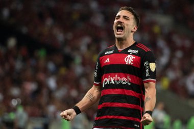 Rio de Janeiro, Rio de Janeiro, Brezilya - 10 Nisan 2024. Flamengo x Filistin (CHI) - Conmebol Libertadores.                    