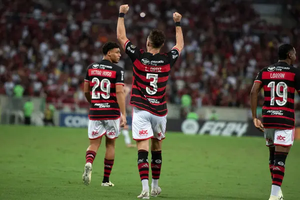 Rio Janeiro Rio Janeiro Brasile Aprile 2024 Flamengo Palestino Chi — Foto Stock