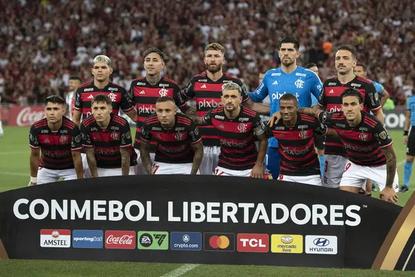 Rio Janeiro Rio Janeiro Brazil April 2024 Flamengo Palestino Chi — Stock Photo, Image