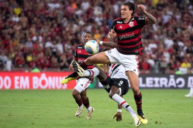 Rio de Janeiro, Rio de Janeiro, Brezilya - 17 Nisan 2024. Flamengo x Sao Paulo - Campeonato Brasileiro.           