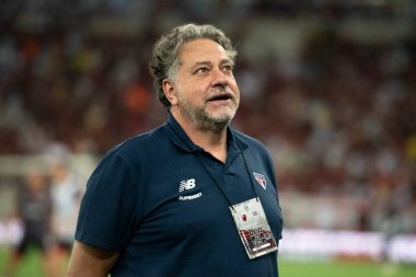 Rio de Janeiro, Rio de Janeiro, Brezilya - 17 Nisan 2024. Flamengo x Sao Paulo - Campeonato Brasileiro.           