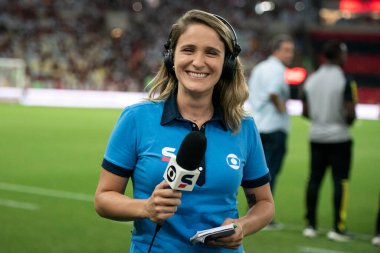 Rio de Janeiro, Rio de Janeiro, Brezilya - 17 Nisan 2024. Flamengo x Sao Paulo - Campeonato Brasileiro.           