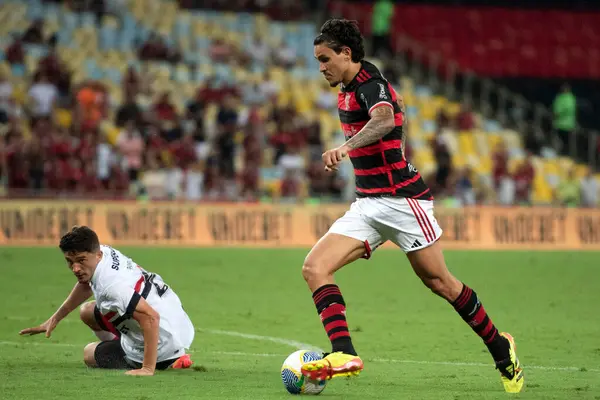 Rio Janeiro Rio Janeiro Brasile Aprile 2024 Flamengo San Paolo — Foto Stock