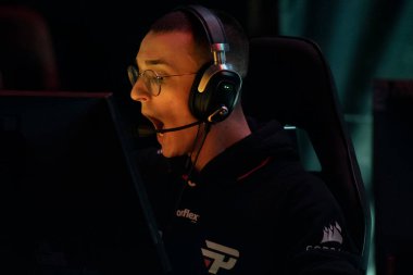 Rio de Janeiro, Rio de Janeiro, Brezilya - 20 Nisan 2024. Global Esports Tour RIO 2024 Maracanazinho Stadyumu 'nda. GETRIO 2024 Acı Takım Şampiyonu                         