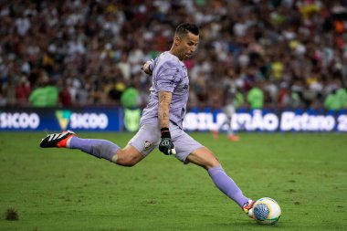 Rio de Janeiro, Rio de Janeiro, Brezilya - 20 Nisan 2024. Fluminense x Vasco - Maracan Stadyumu 'nda Campeonato Brasileiro.          