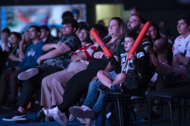 Rio de Janeiro, Rio de Janeiro, Brezilya - 19 Nisan 2024. Global Esports Tour RIO (GETRIO) 2024 Maracanazinho Stadyumu.                