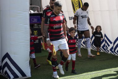 Rio de Janeiro, Rio de Janeiro, Brezilya - 28 Nisan 2024. Flamengo x Botafogo Brezilya Şampiyonası için Maracana Stadyumu 'nda.                    