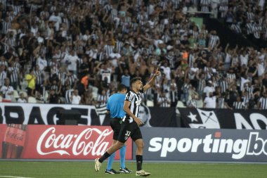 Rio de Janeiro, Rio de Janeiro, Brezilya - 24 Nisan 2024. Botafogo x Universitario (PER) - Nilton Santos Stadyumu 'nda Libertadores.                      