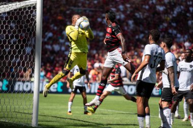 Rio de Janeiro, Rio de Janeiro, Brezilya - 28 Nisan 2024. Flamengo x Botafogo Brezilya Şampiyonası için Maracana Stadyumu 'nda.                    