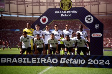 Rio de Janeiro, Rio de Janeiro, Brezilya - 28 Nisan 2024. Flamengo x Botafogo Brezilya Şampiyonası için Maracana Stadyumu 'nda.                    