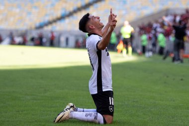 Rio de Janeiro, Rio de Janeiro, Brezilya - 28 Nisan 2024. Flamengo x Botafogo Brezilya Şampiyonası için Maracana Stadyumu 'nda.                    