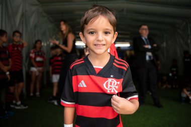 Rio de Janeiro, Rio de Janeiro, Brezilya - 28 Nisan 2024. Flamengo x Botafogo Brezilya Şampiyonası için Maracana Stadyumu 'nda.                    