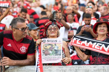 Rio de Janeiro, Rio de Janeiro, Brezilya - 28 Nisan 2024. Flamengo x Botafogo Brezilya Şampiyonası için Maracana Stadyumu 'nda.                    