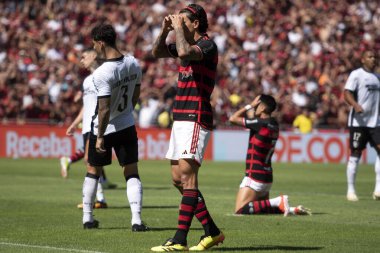 Rio de Janeiro, Rio de Janeiro, Brezilya - 28 Nisan 2024. Flamengo x Botafogo Brezilya Şampiyonası için Maracana Stadyumu 'nda.                    