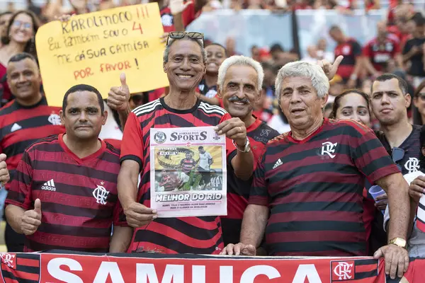 Rio Janeiro Rio Janeiro Brasil April 2024 Flamengo Botafogo Maracana – stockfoto