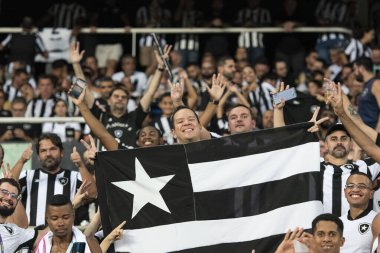 Rio de Janeiro, Rio de Janeiro, Brezilya - 08 Mayıs 2024. Botafogo x LDU (EQU), Nilton Santos Stadyumu 'ndaki Libertadores.          