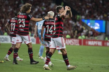 Rio de Janeiro, Rio de Janeiro, Brezilya - 15 Mayıs 2024. Flamengo x Bolivar (BOL), Maracana Stadyumu 'ndaki Libertadores.           
