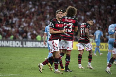Rio de Janeiro, Rio de Janeiro, Brezilya - 15 Mayıs 2024. Flamengo x Bolivar (BOL), Maracana Stadyumu 'ndaki Libertadores.           