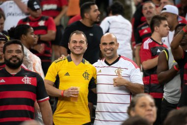 Rio de Janeiro, Rio de Janeiro, Brezilya - 15 Mayıs 2024. Flamengo x Bolivar (BOL), Maracana Stadyumu 'ndaki Libertadores.           