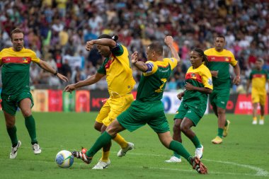 Rio de Janeiro, Rio de Janeiro, Brezilya - 26 Mayıs 2024. Birlik ve Umut Takımı, Maracana Stadyumu 'nda Dayanışma maçı.               