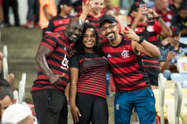 Rio de Janeiro, Rio de Janeiro, Brezilya - 28 Mayıs 2024. Flamengo x Millionarios (COL), Maracana Stadyumundaki Libertadores.                    