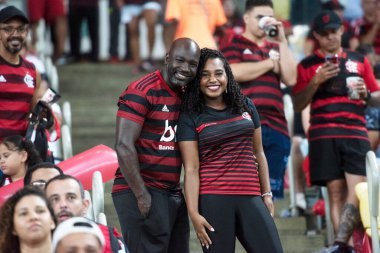 Rio de Janeiro, Rio de Janeiro, Brezilya - 28 Mayıs 2024. Flamengo x Millionarios (COL), Maracana Stadyumundaki Libertadores.                    