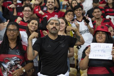 Rio de Janeiro, Rio de Janeiro, Brezilya - 28 Mayıs 2024. Flamengo x Millionarios (COL), Maracana Stadyumundaki Libertadores.                    