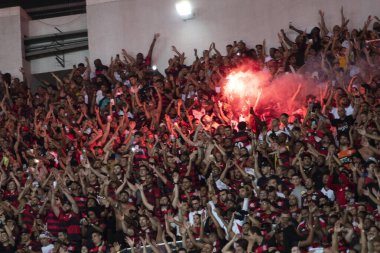 Rio de Janeiro, Rio de Janeiro, Brezilya - 28 Mayıs 2024. Flamengo x Millionarios (COL), Maracana Stadyumundaki Libertadores.                    