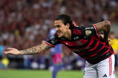 Rio de Janeiro, Rio de Janeiro, Brezilya - 28 Mayıs 2024. Flamengo x Millionarios (COL), Maracana Stadyumundaki Libertadores.                    