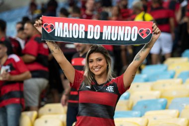Rio de Janeiro, Rio de Janeiro, Brezilya - 28 Mayıs 2024. Flamengo x Millionarios (COL), Maracana Stadyumundaki Libertadores.                    