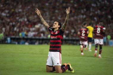 Rio de Janeiro, Rio de Janeiro, Brezilya - 28 Mayıs 2024. Flamengo x Millionarios (COL), Maracana Stadyumundaki Libertadores.                    