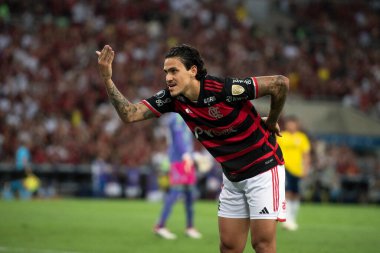 Rio de Janeiro, Rio de Janeiro, Brezilya - 28 Mayıs 2024. Flamengo x Millionarios (COL), Maracana Stadyumundaki Libertadores.                    