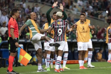 Rio de Janeiro, Rio de Janeiro, Brezilya - 29 Mayıs 2024. Fluminense x Alianza Lima (PER), Maracana Stadyumunda Libertadores.                  