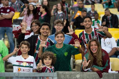 Rio de Janeiro, Rio de Janeiro, Brezilya - 29 Mayıs 2024. Fluminense x Alianza Lima (PER), Maracana Stadyumunda Libertadores.                  